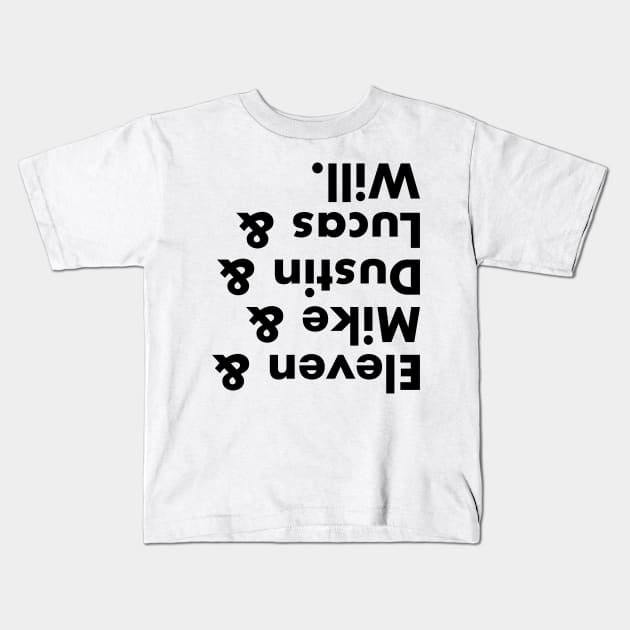 Upside Down... (Black Text) Kids T-Shirt by bryanrm